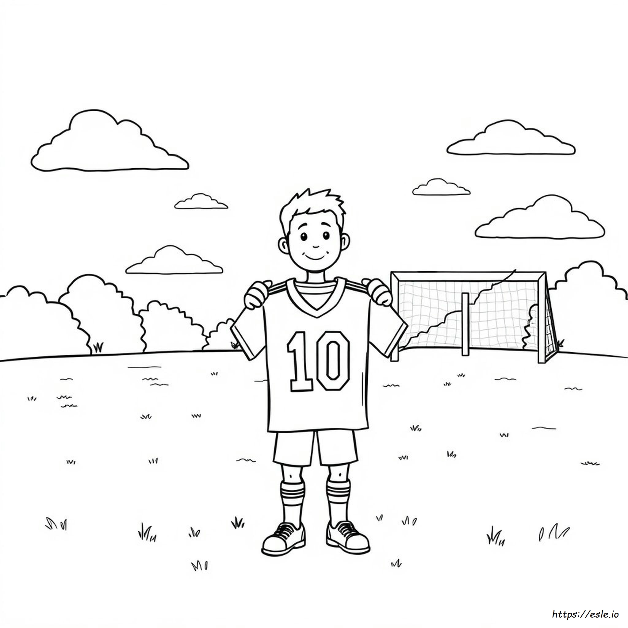 Maglia Da Calcio Stampabile Da Colorare