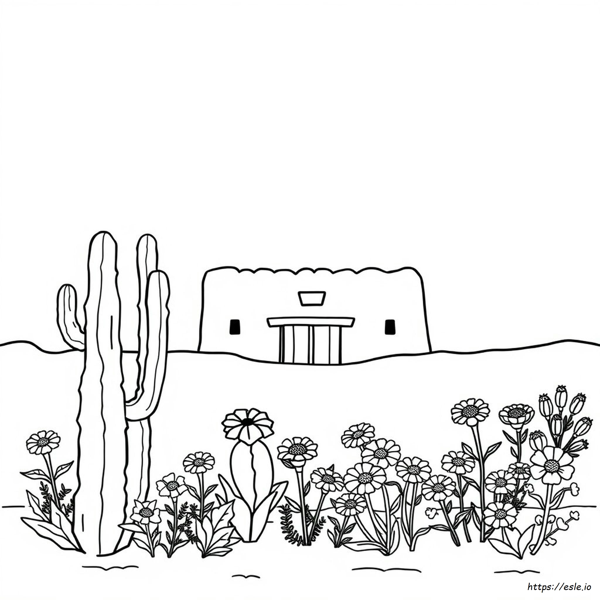 Simple Mexican Folk Art Coloring Pages