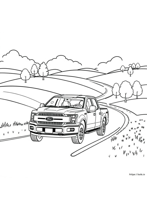 Ford F 150 Gambar Mewarnai Truk