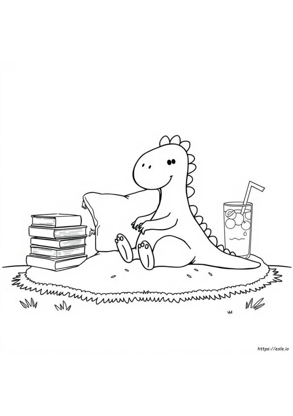 Acar Dinosaurus Gambar Mewarnai
