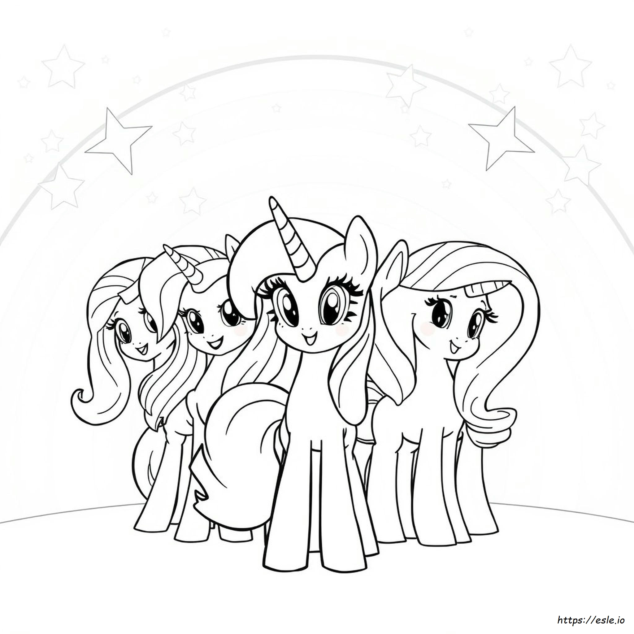 Twilight Sparkle E Amici Da Colorare