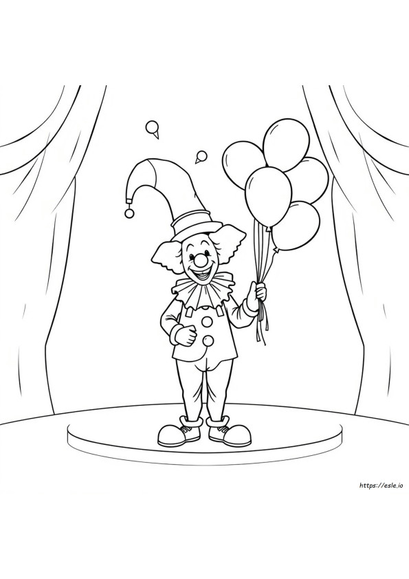 Clown Hat Coloring Page