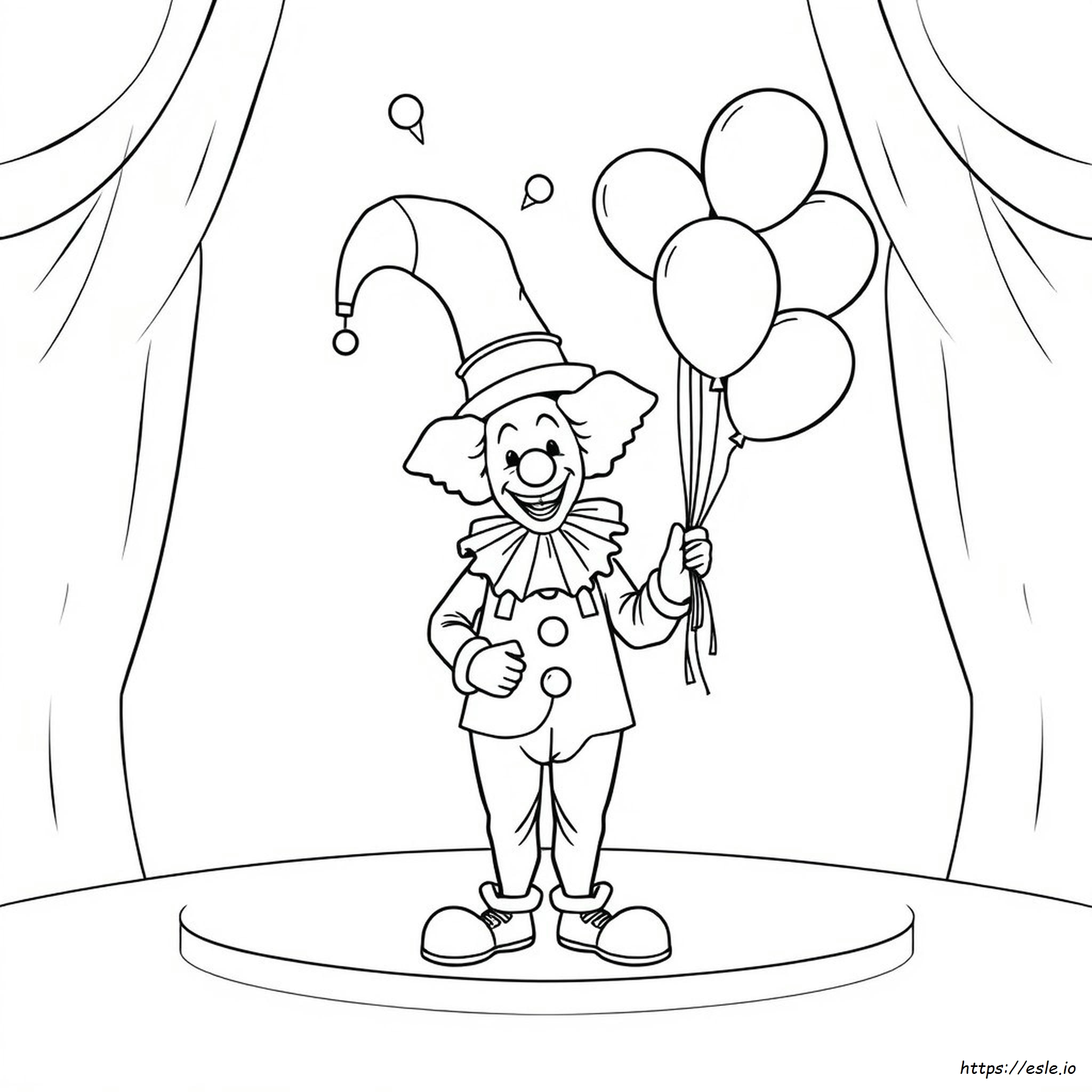 Clown Hat Coloring Page