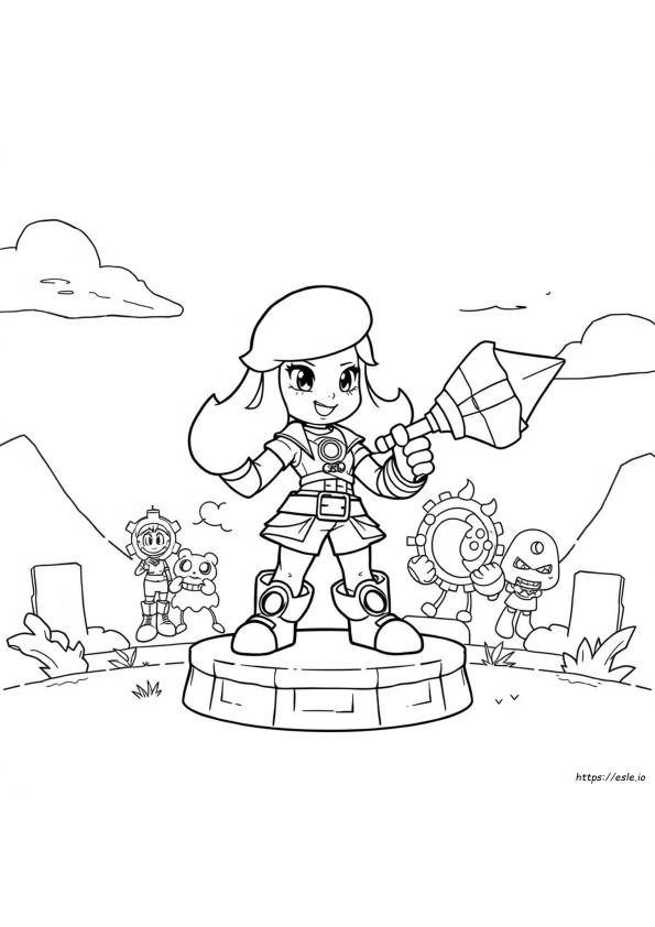 Kolorowanka Brawl Stars Shelly