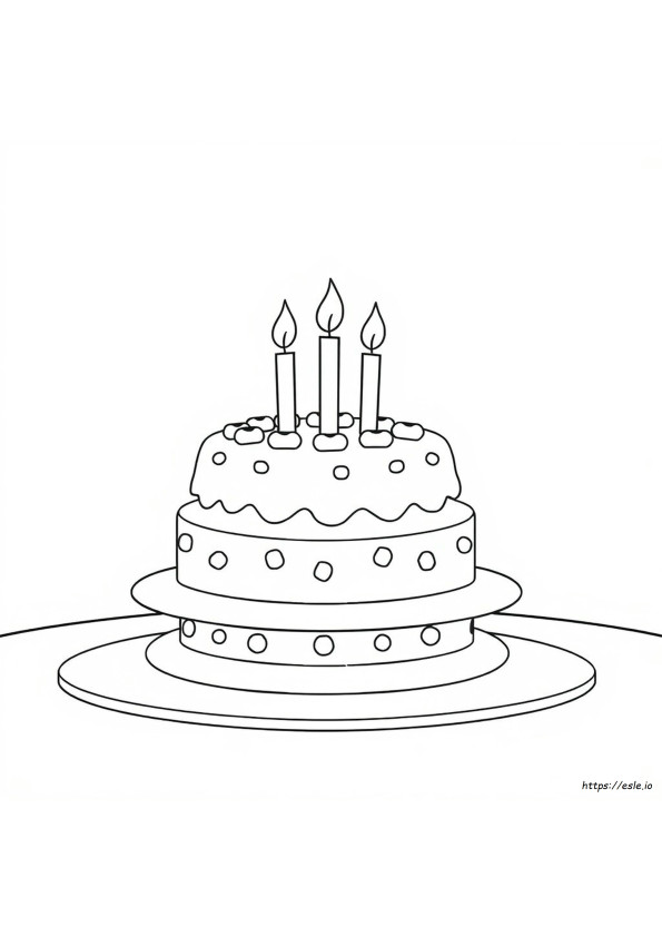 Kartun Kue Mewarnai Gambar