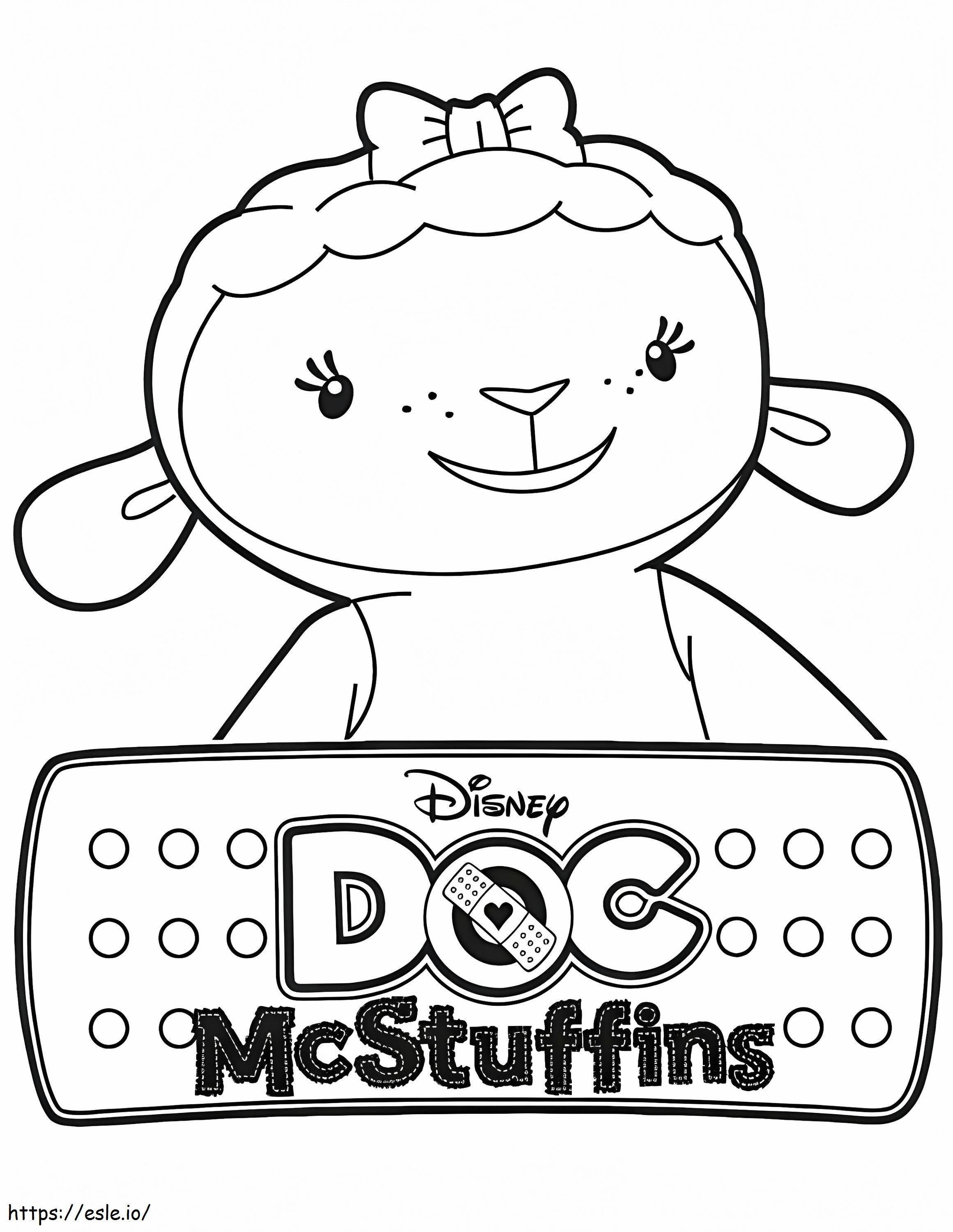Doc McStuffins Lambie de colorat