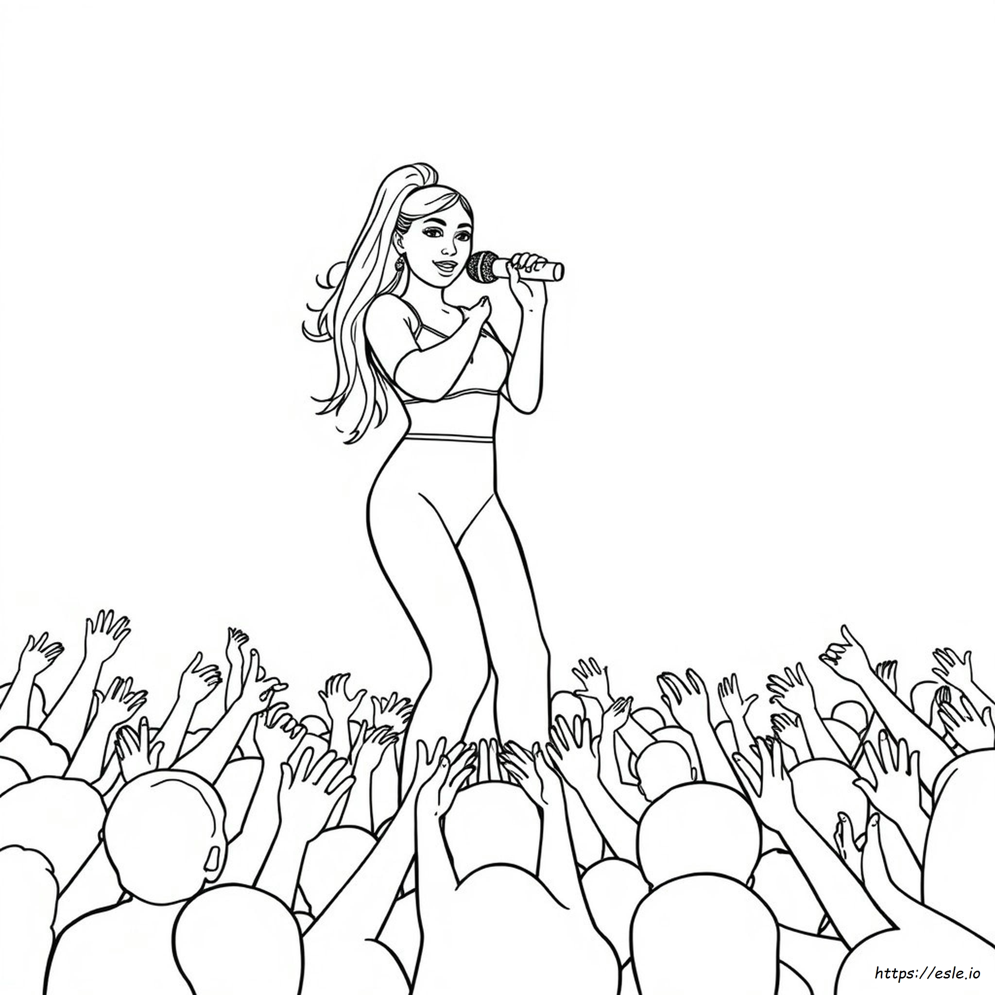 Ariana Grande Malvorlage
