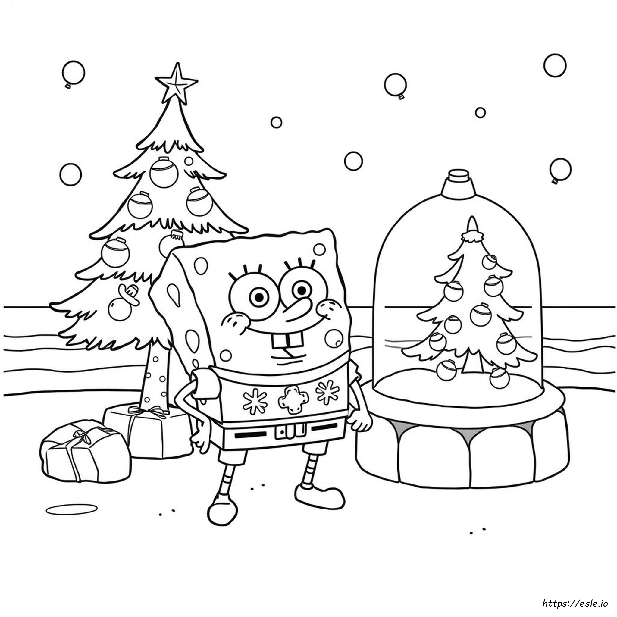 Spongebob Natale Da Colorare