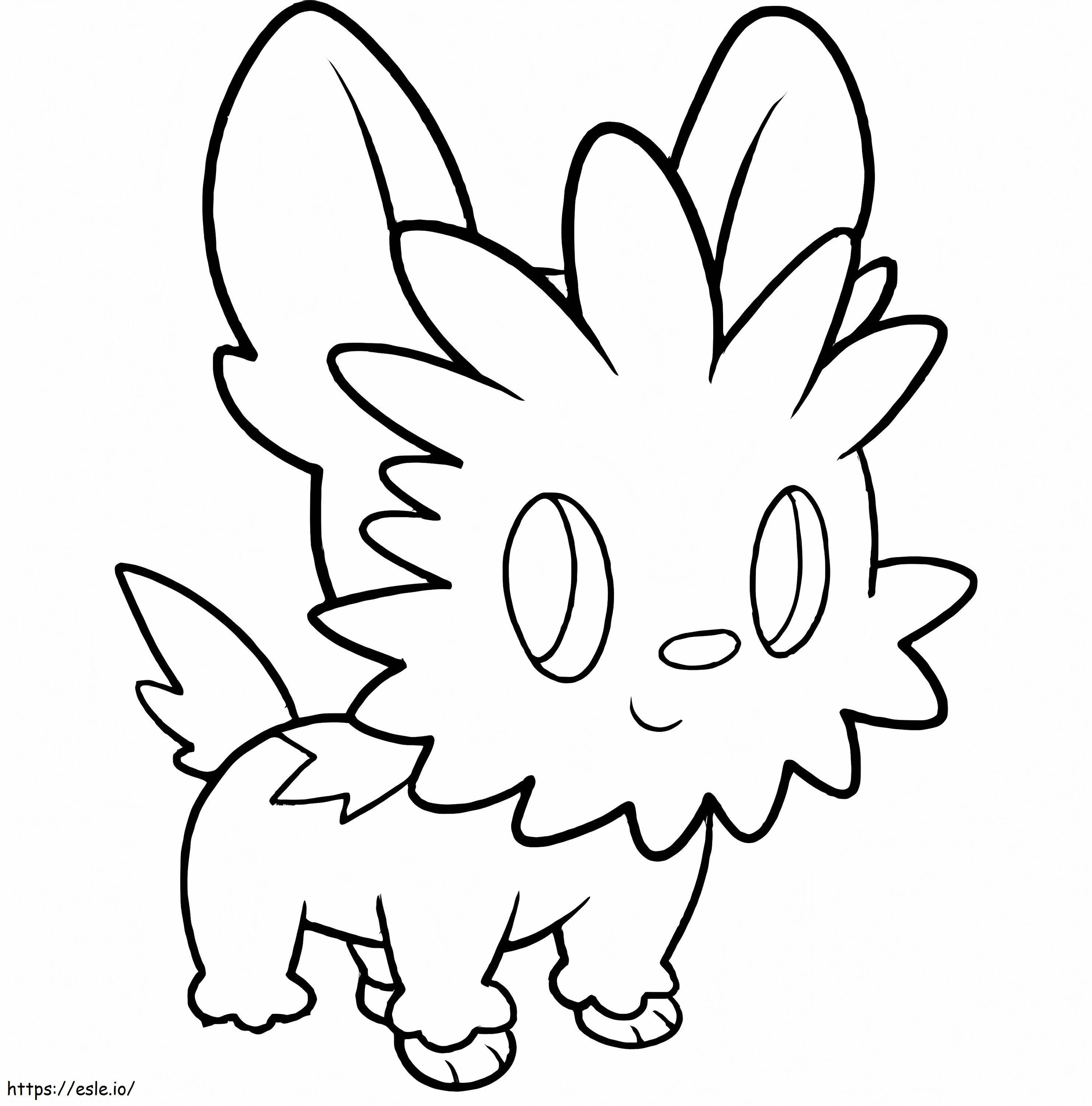 Adorable Lillipup Pokémon para colorear