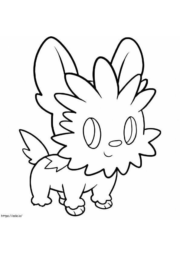 Adorable Lillipup Pokemon coloring page