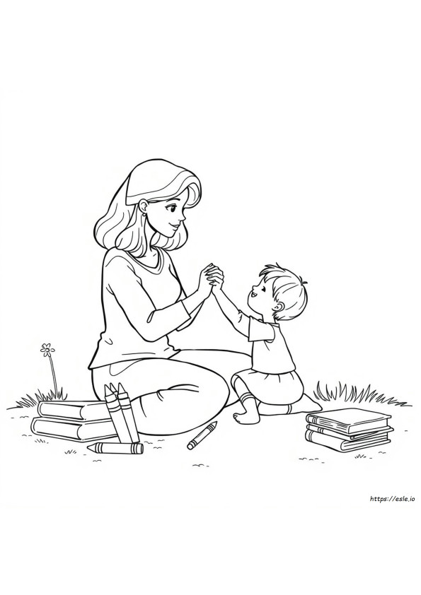 Coloriages Maman