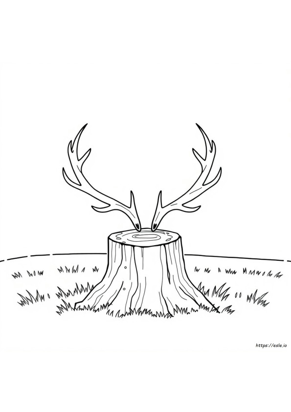 Coloriage Bois De Cerf À Imprimer