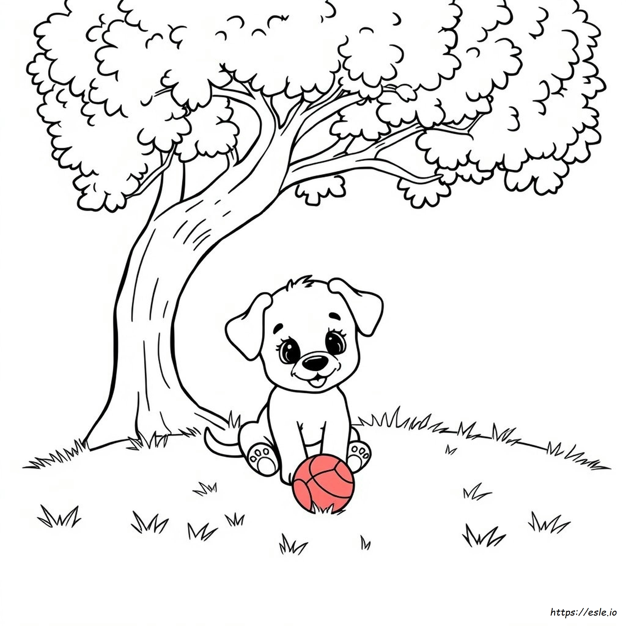 Cucciolo Carino Da Colorare Gratis