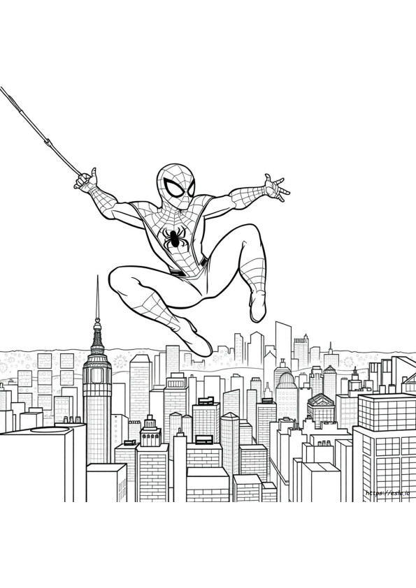 Cara Mewarnai Spider-Man