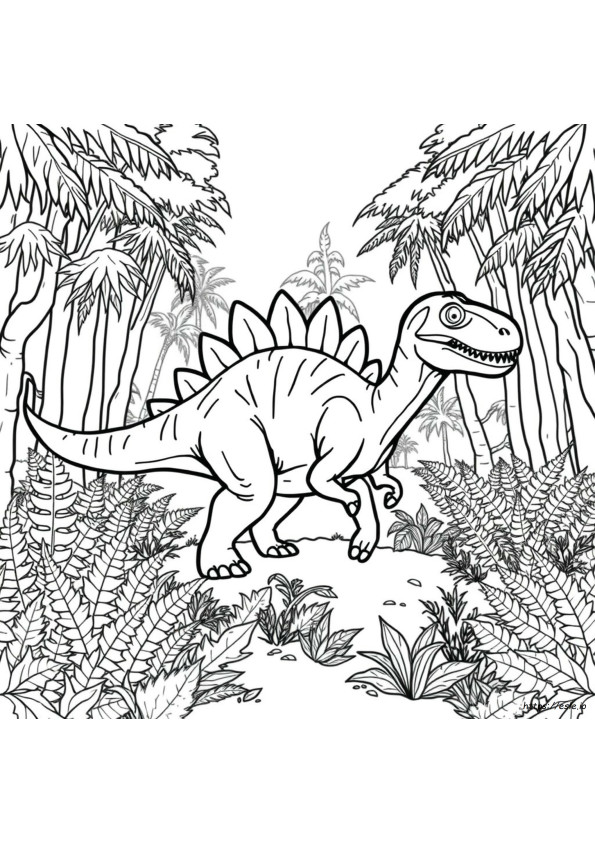 Spinosaurus Dinosaurus Värityskuvat