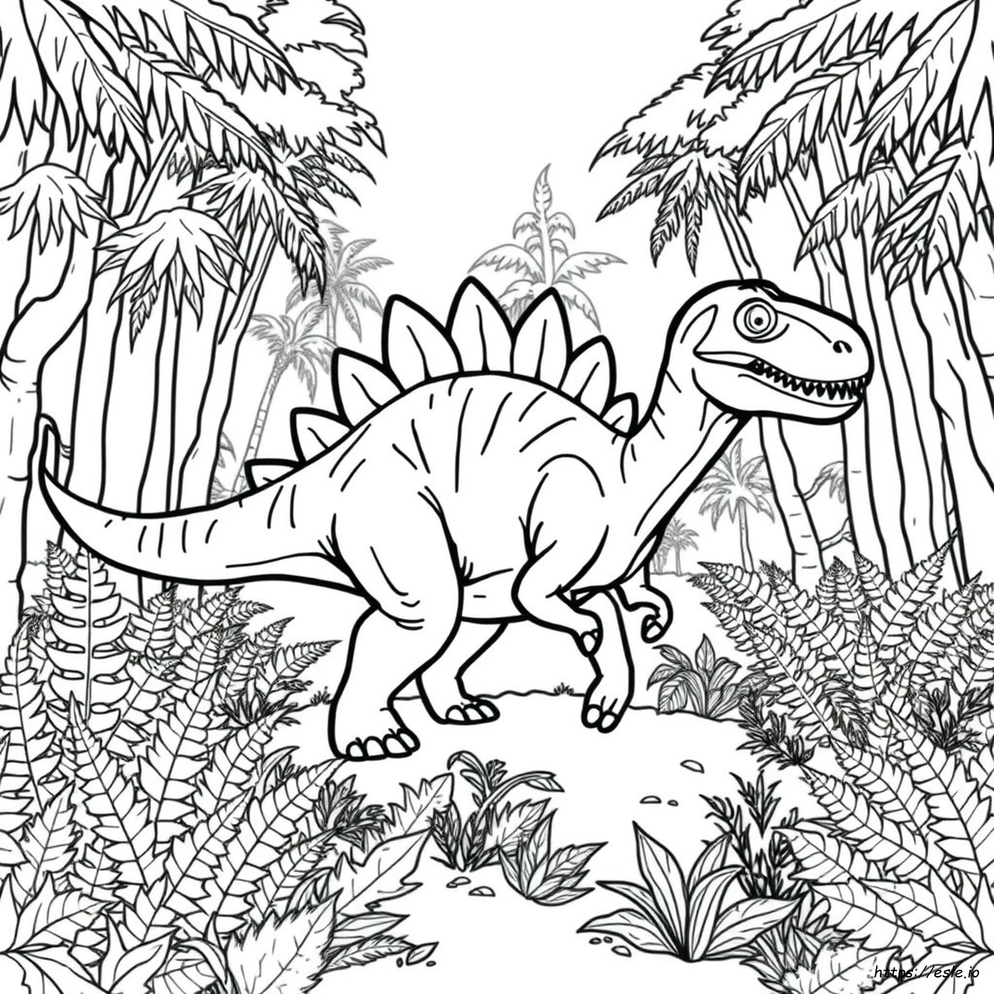 Spinosaur Kolorowanki Z Dinozaurami