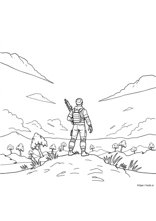 Gambar Mewarnai Fortnite