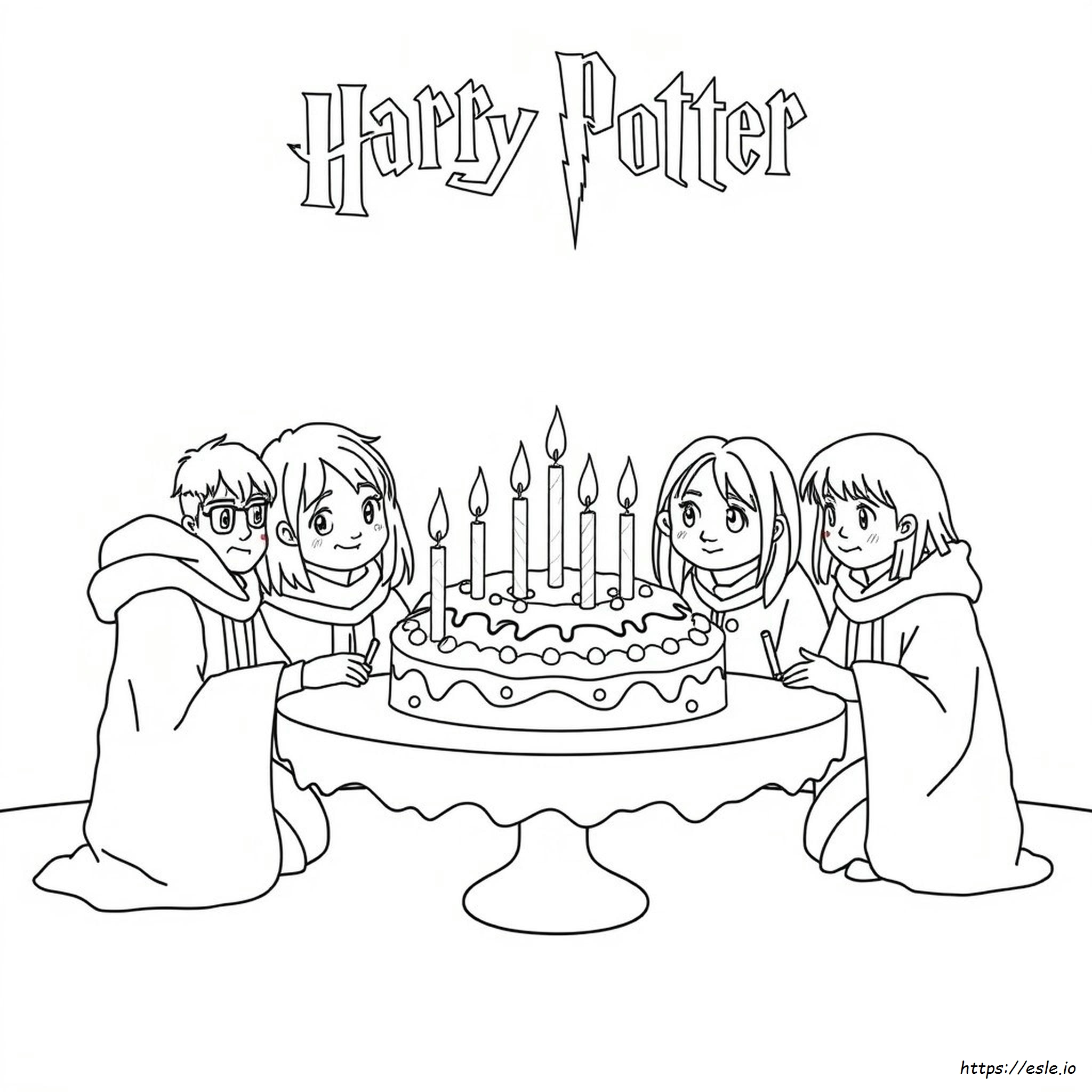 Harry Potter Compleanno Pagine Da Colorare