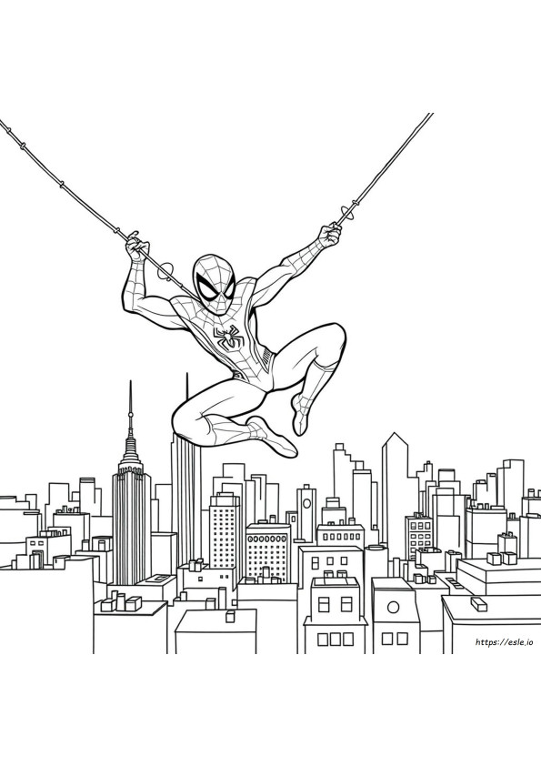 Lembar Mewarnai Gambar Mewarnai Spider-Man