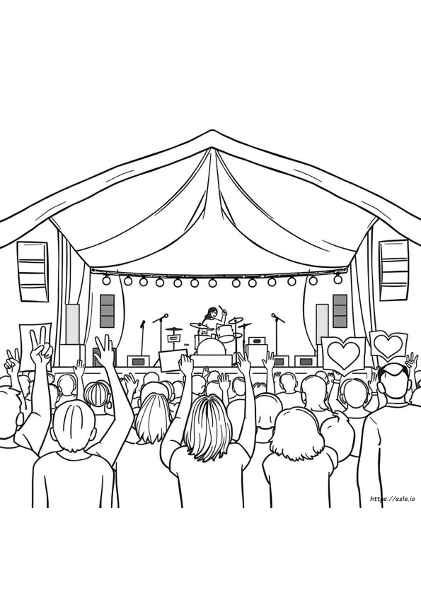 Festival Musik Gambar Mewarnai