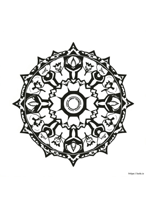 Gambar Mewarnai Mandala Pokemon