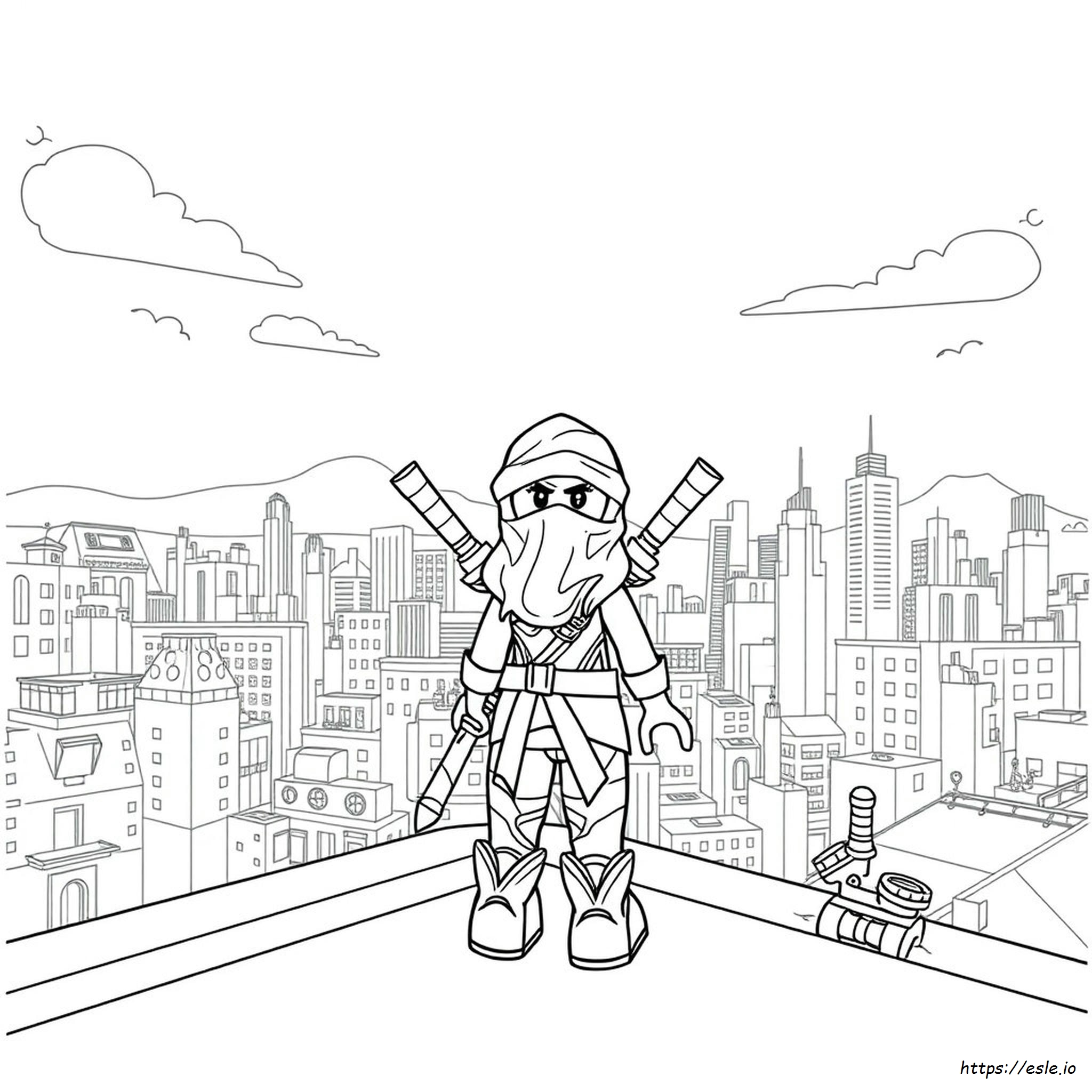Girl Ninja Coloring Pages