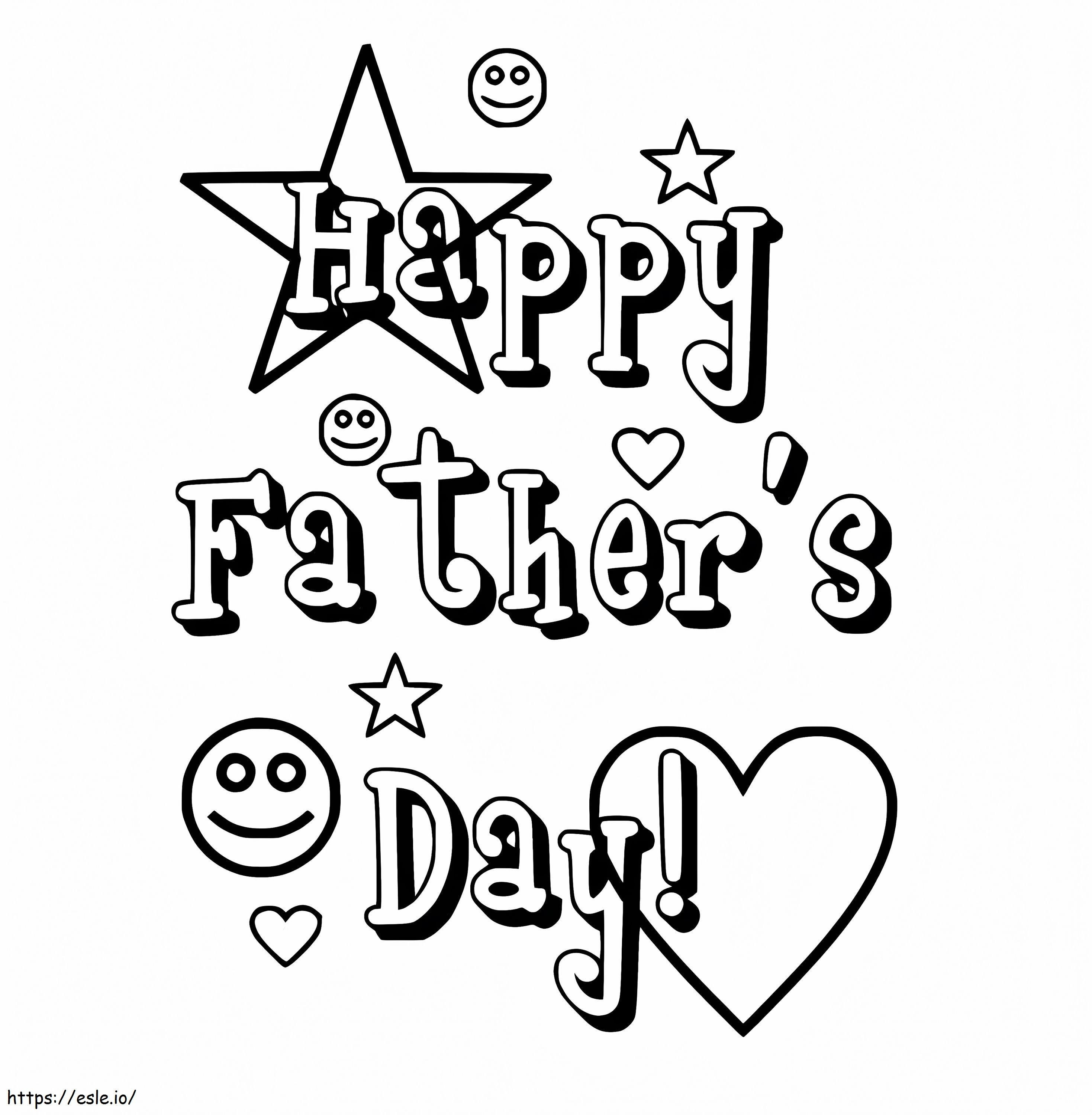 Happy Fathers Day 10 coloring page