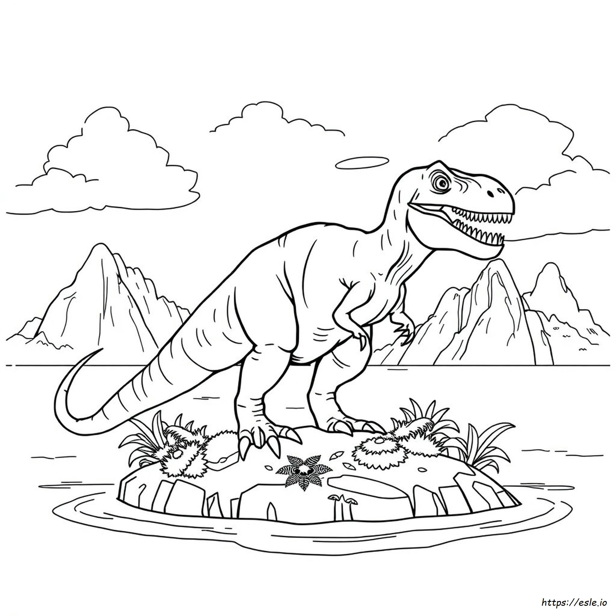 Indominus Rex Kleurplaat kleurplaat
