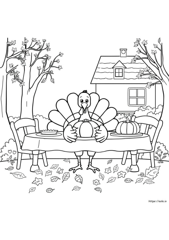 Gambar Mewarnai Hari Thanksgiving Yang Dapat Dicetak Gratis Untuk Anak Prasekolah