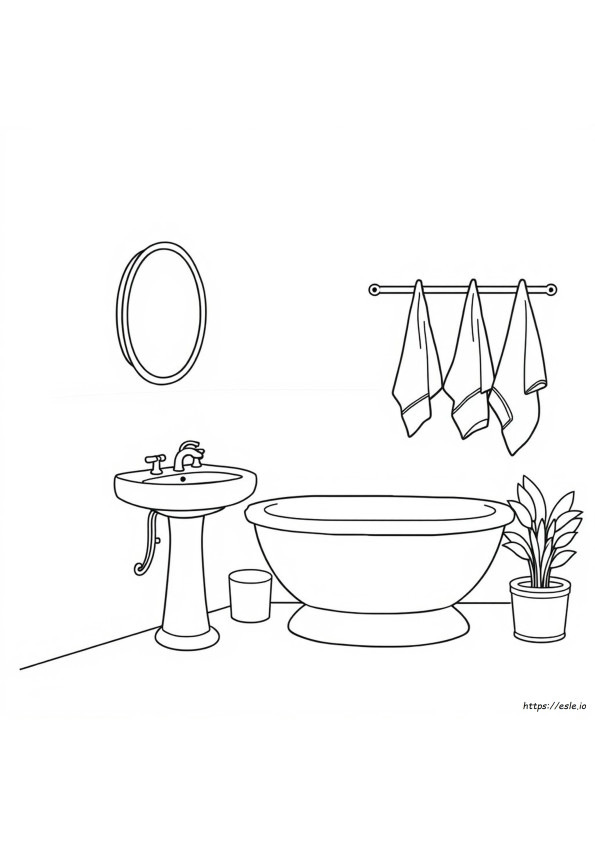 Gambar Mewarnai Kamar Mandi