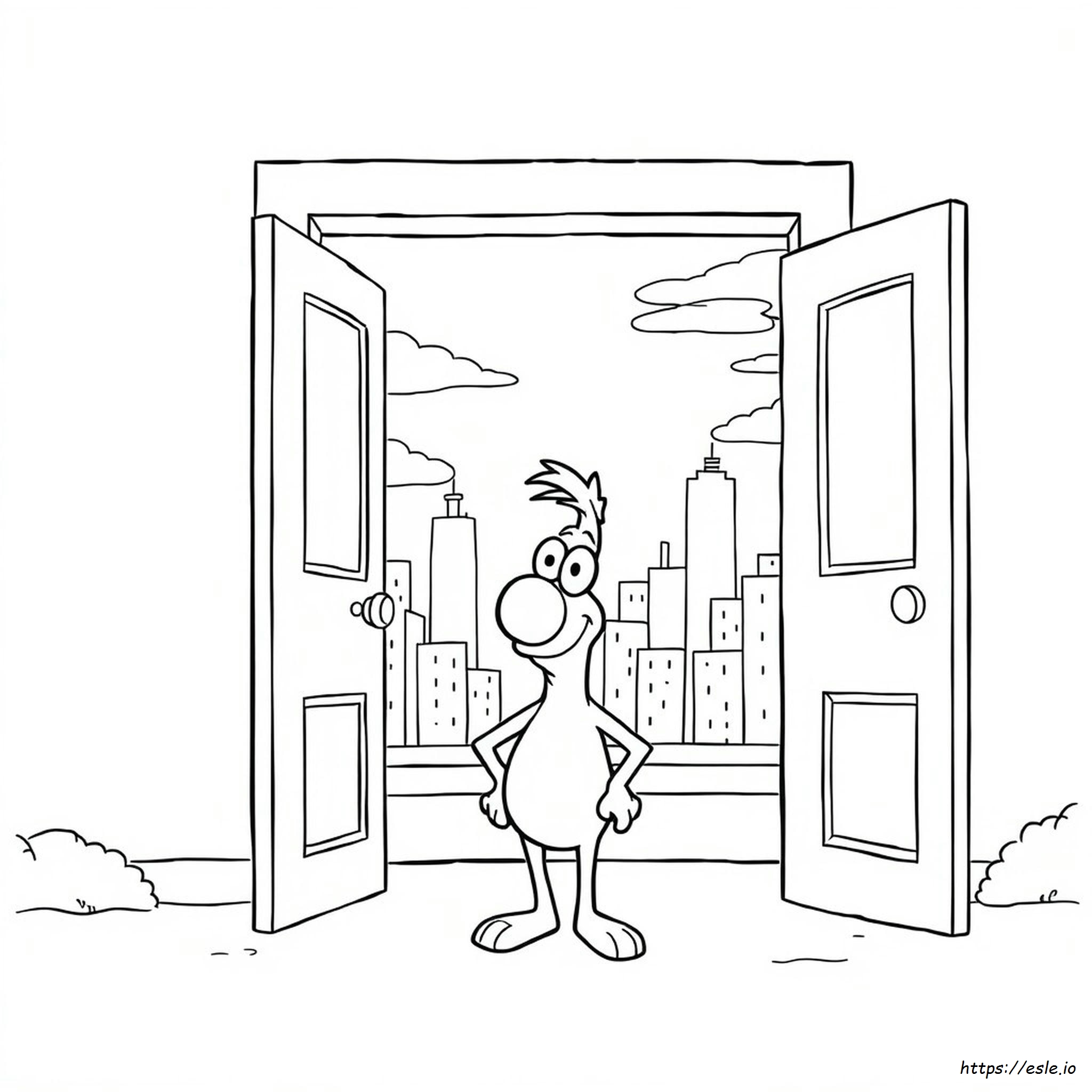 Moe And The Big Exit Coloring Pages
