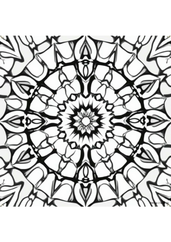 Kaleidoscope Coloring Pages