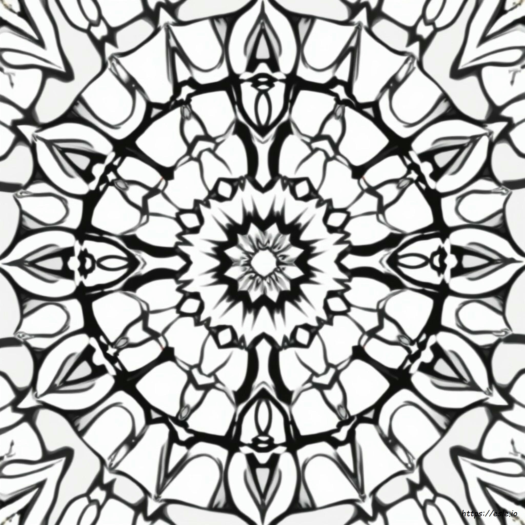 Kaleidoscope Coloring Pages