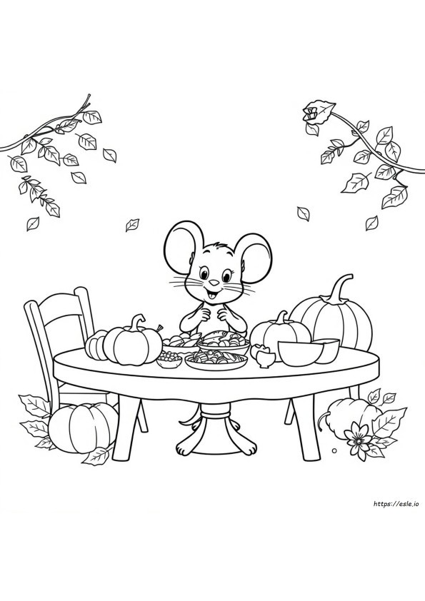 Abc Mouse Thanksgiving Mewarnai Gambar