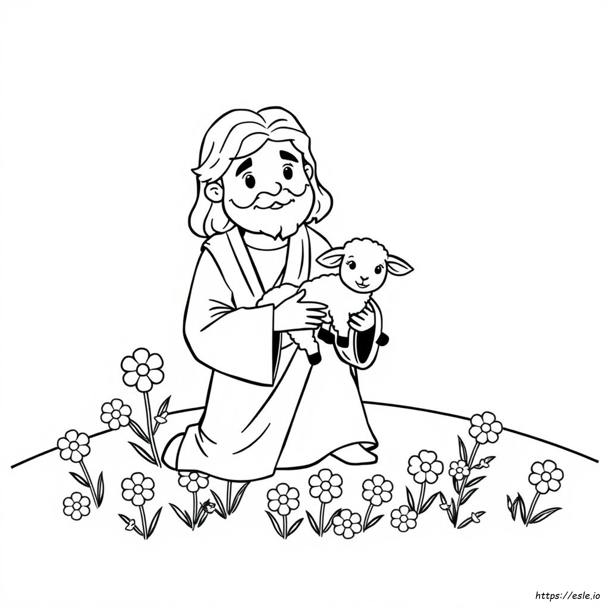 Cute Jesus Coloring Pages