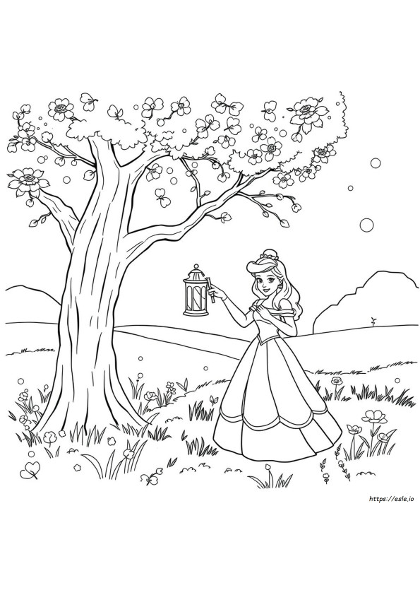 Prinsessa Belle Värityskirja