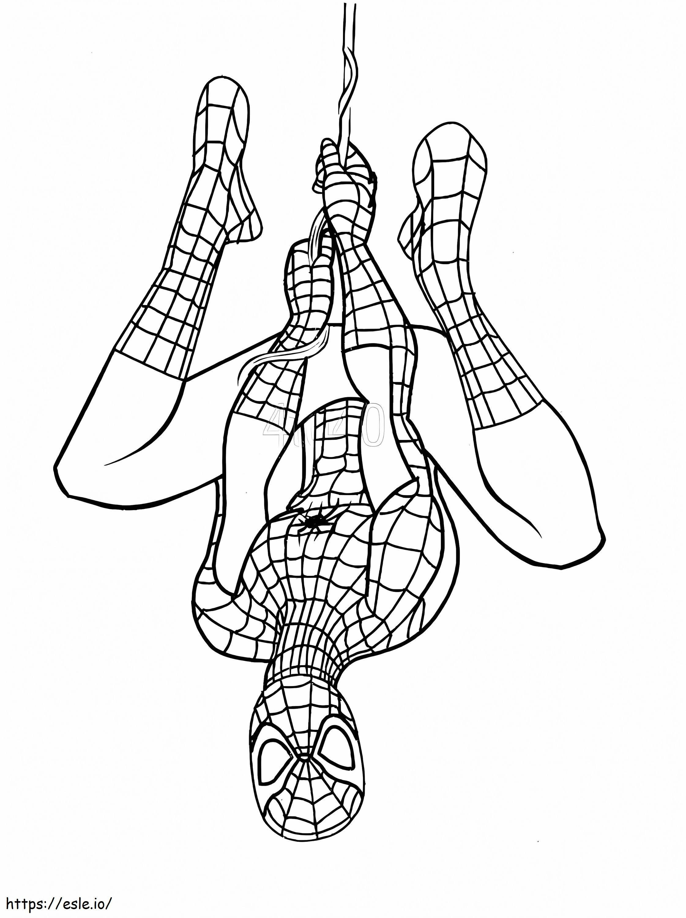 Coloriage Spiderman 6 à imprimer dessin