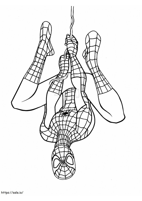 Spiderman6 kleurplaat