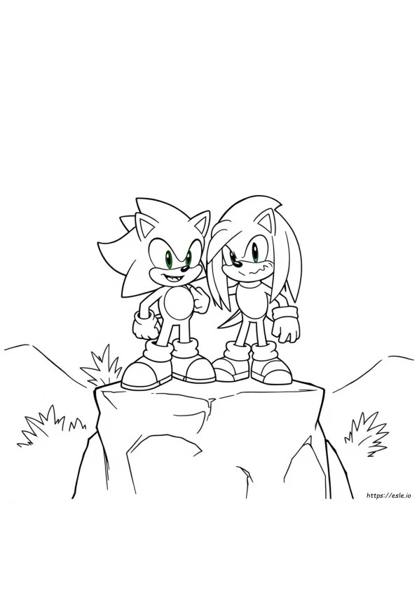 Sonic The Hedgehog Knuckles Coloring Pages