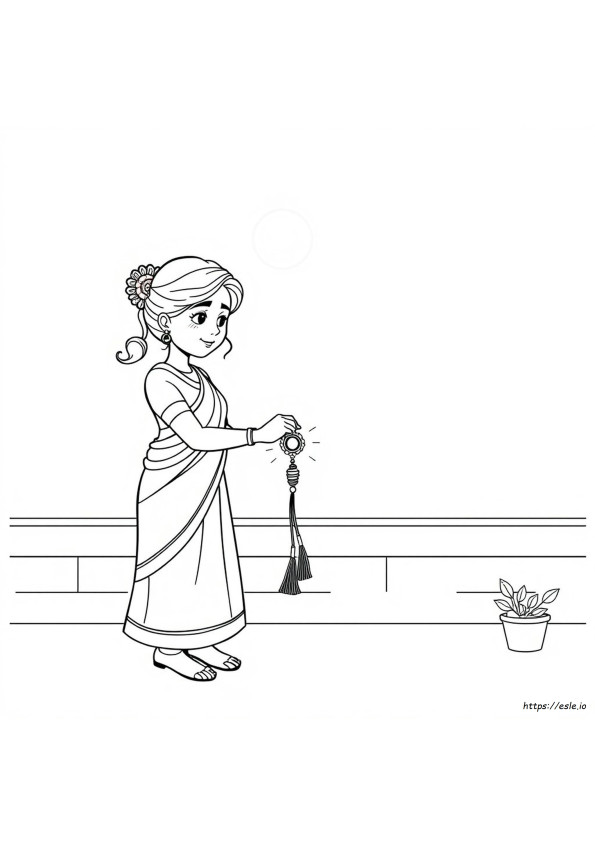 Raksha Bandhan Coloring Pages
