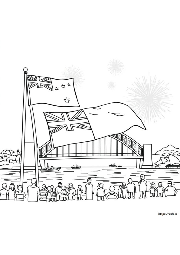 Australia Day Colouring Sheets