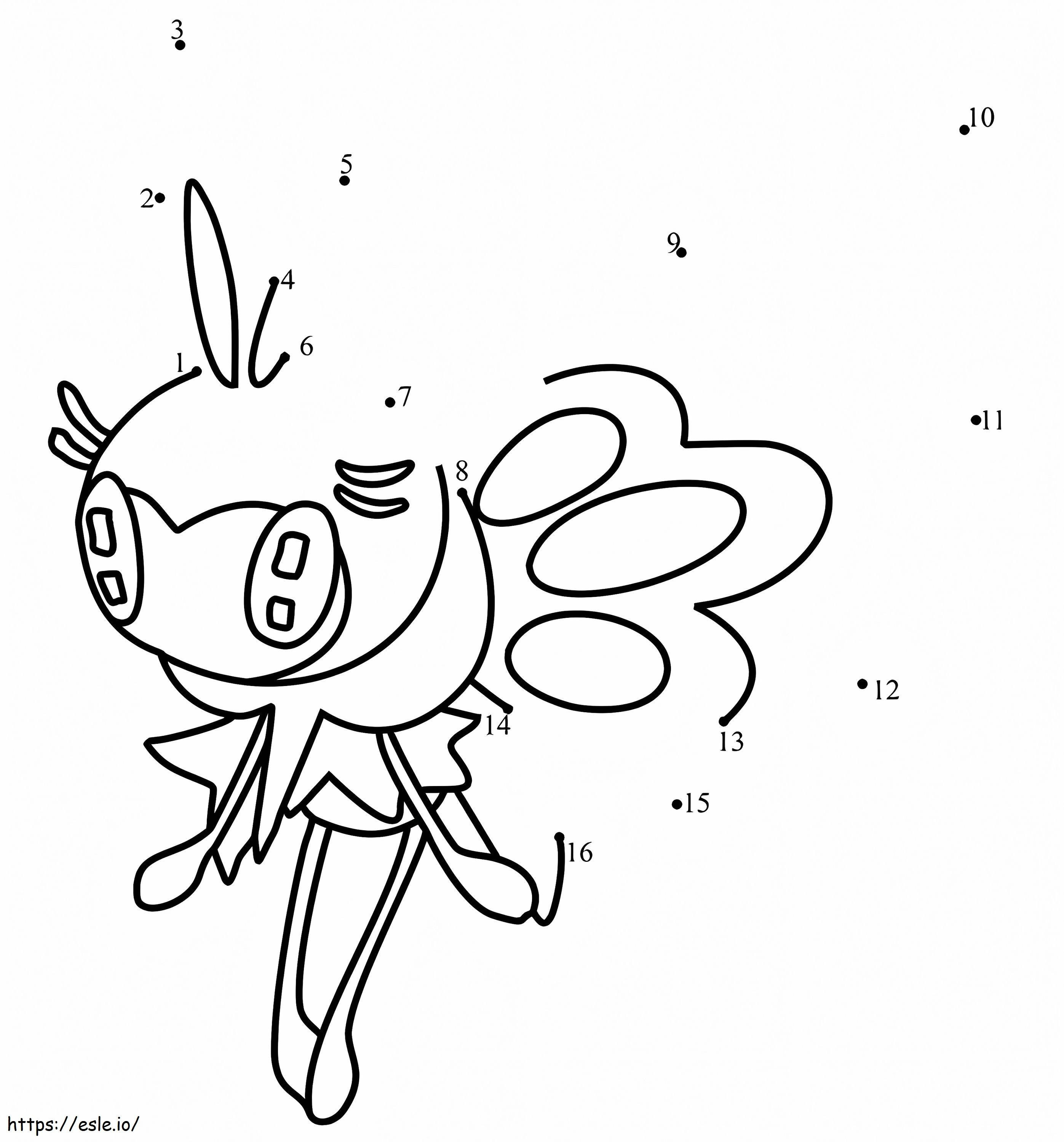 Ribombee Dot To Dot coloring page