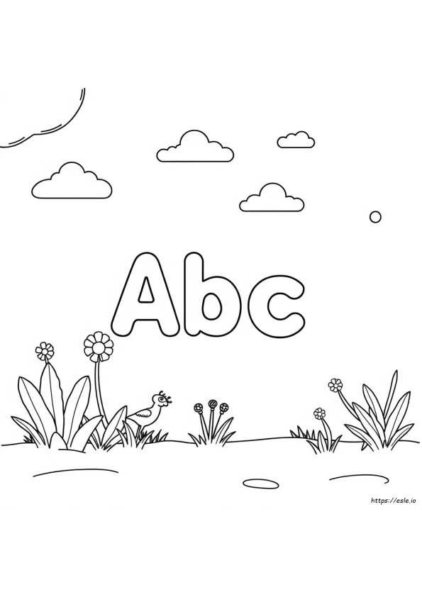 Abcd ぬりえ
