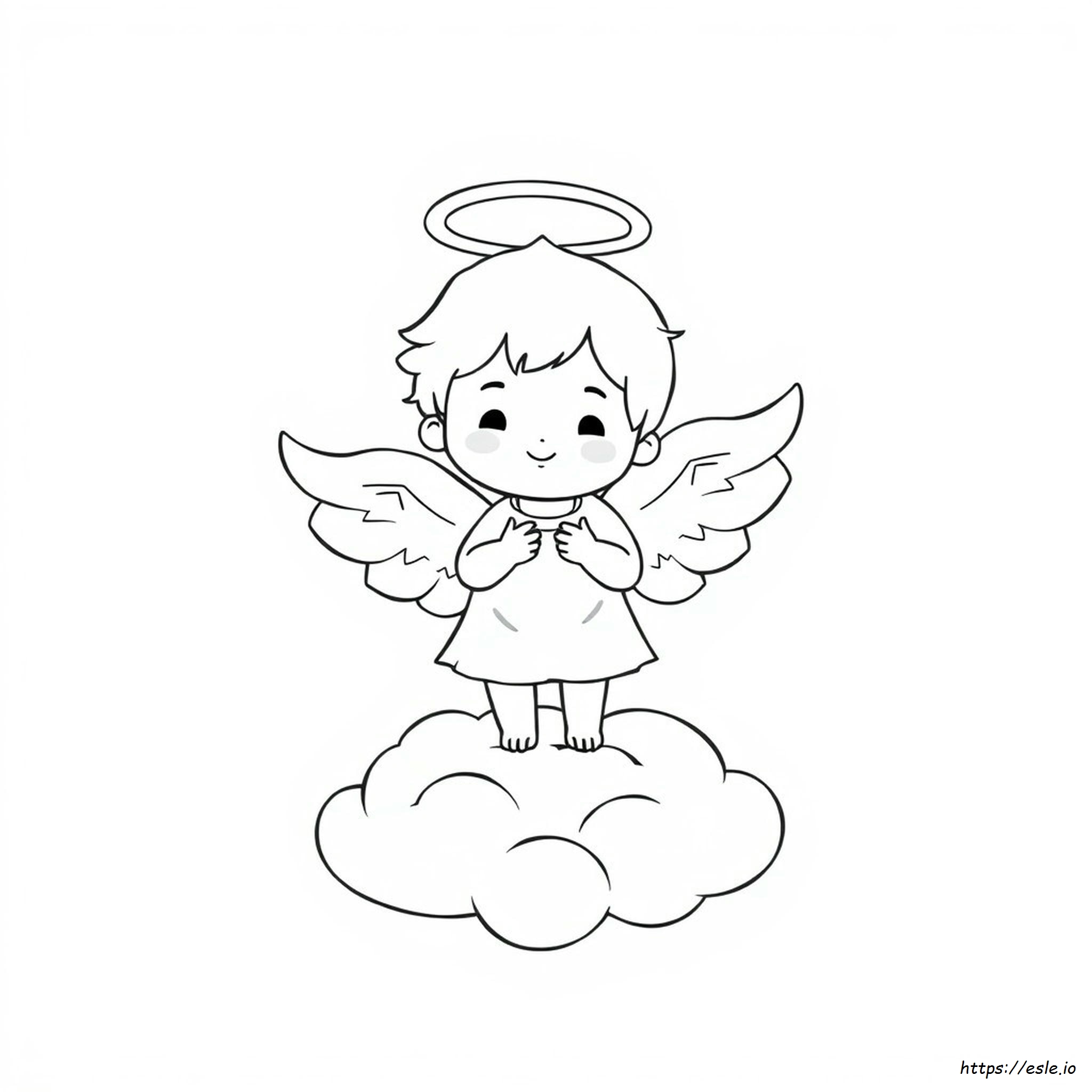 Little Angel Colouring Pages