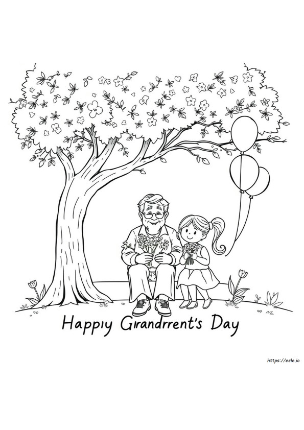 Printable Happy Grandparents Day Coloring Pages