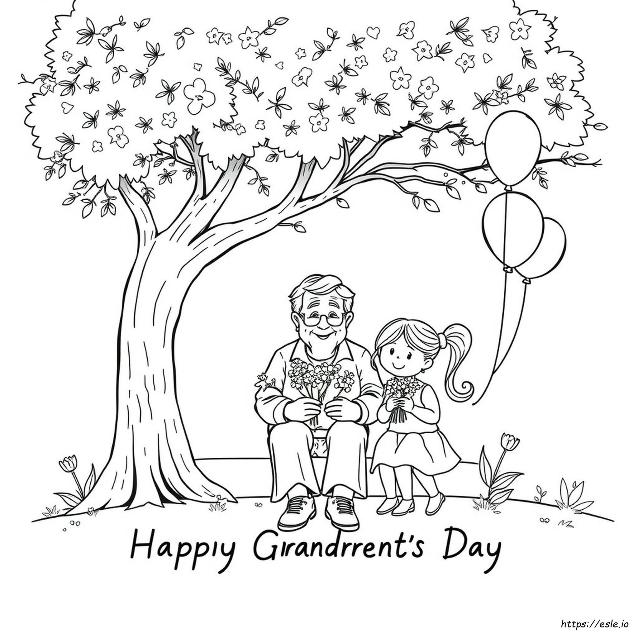 Printable Happy Grandparents Day Coloring Pages
