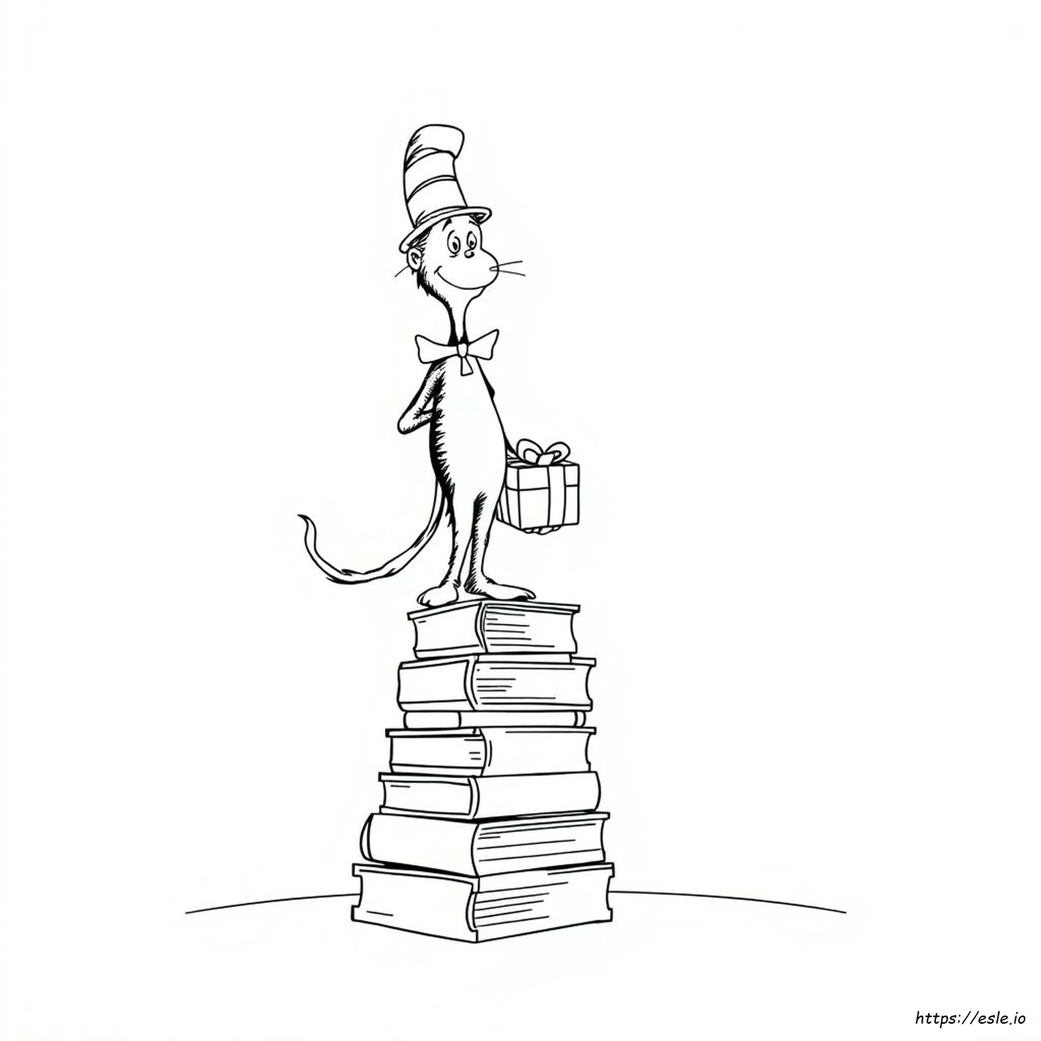 Pagina Da Colorare Di Buon Compleanno Dr. Seuss Gratuita