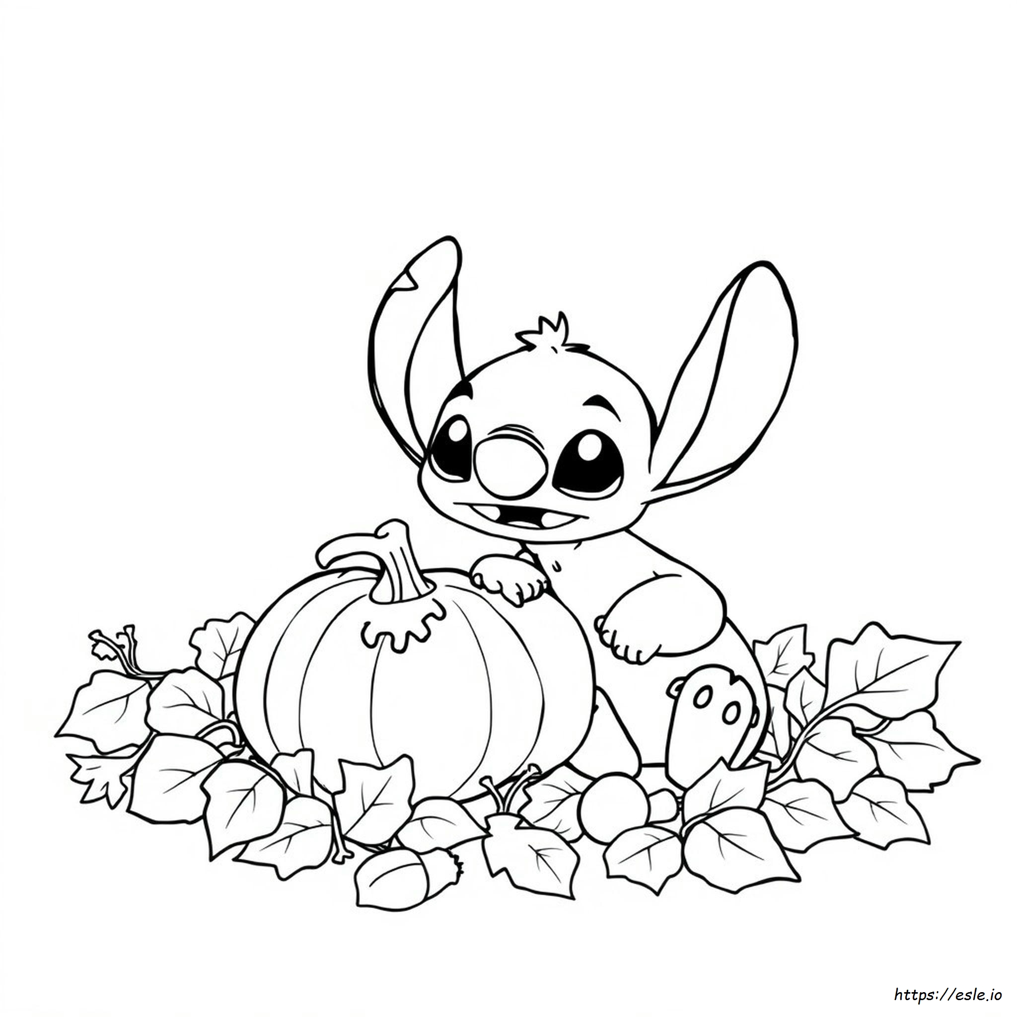 Stitch Zucca Da Colorare