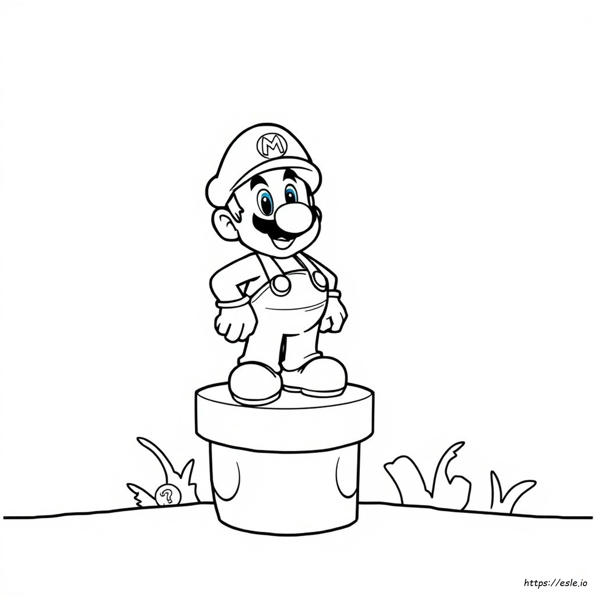 Mario Coloring Picture