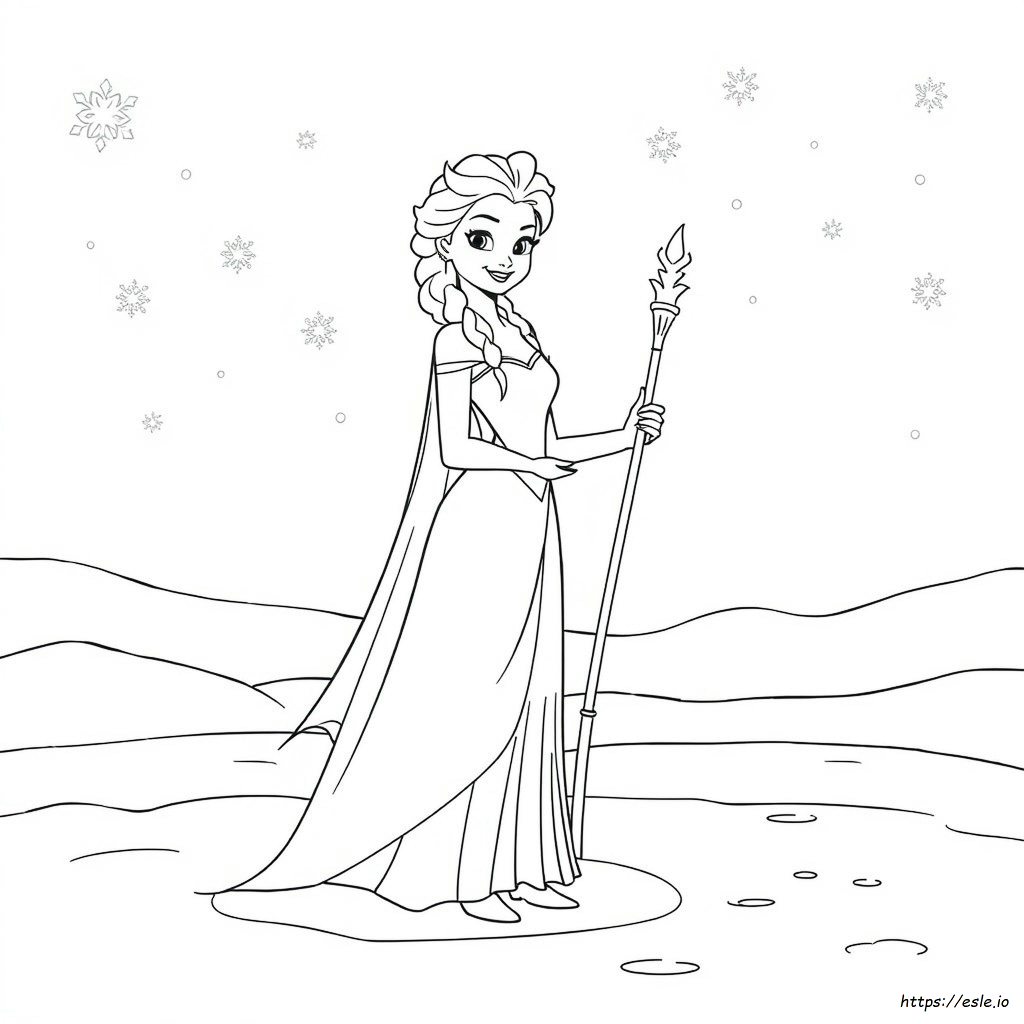 Kolorowanka Elsa Do Druku